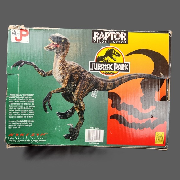 Vintage Jurassic Park Raptor‎ Velociraptor 1/5 Vinyl Model Kit Horizon HOR0061 - Picture 8 of 11